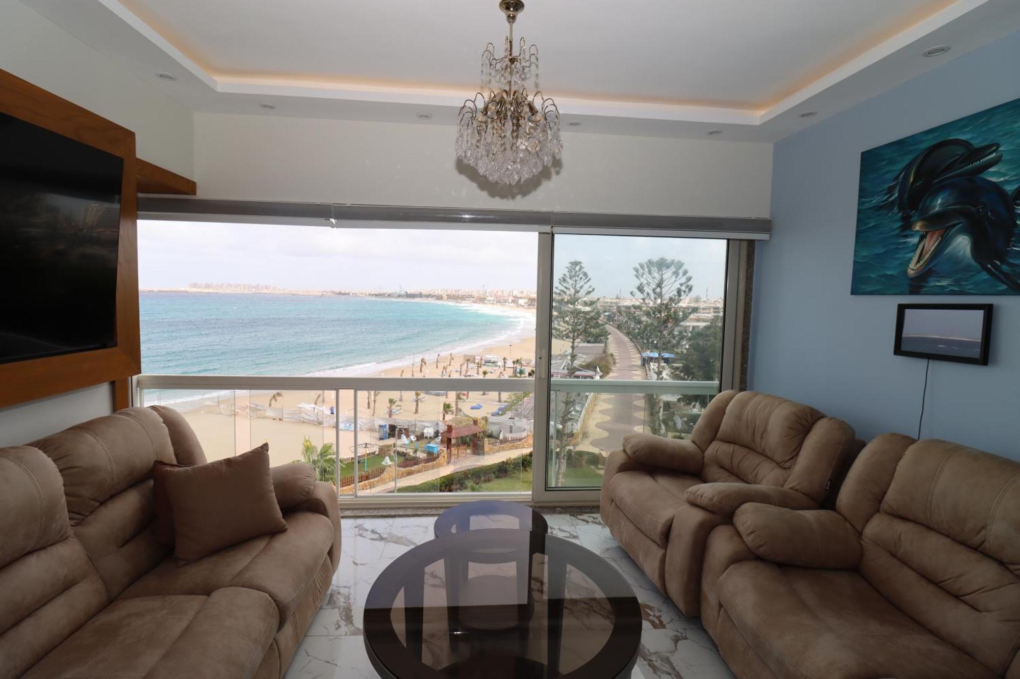 Beach Luxury Mamoura Private Beach อเล็กซานเดรีย ภายนอก รูปภาพ