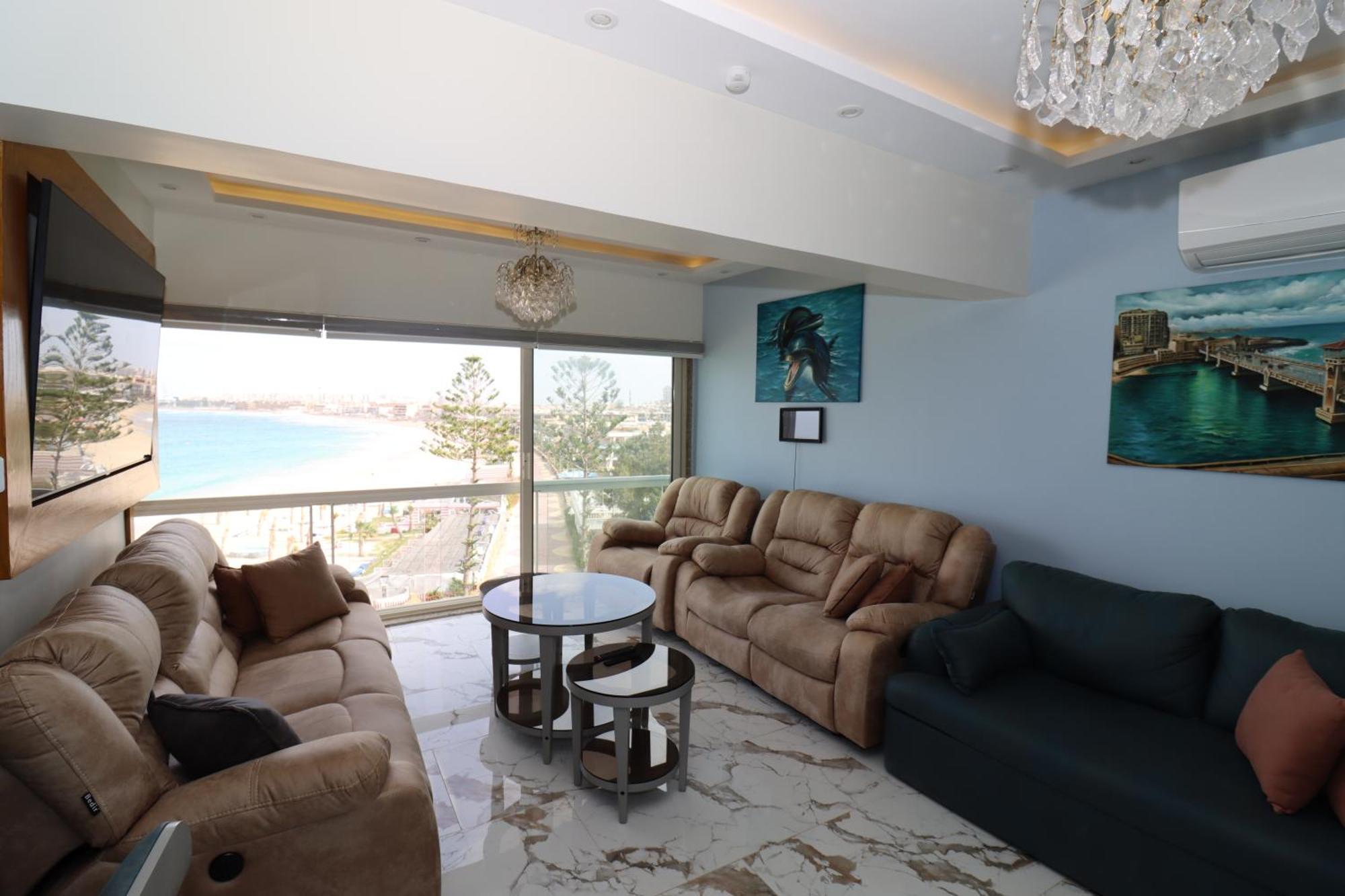 Beach Luxury Mamoura Private Beach อเล็กซานเดรีย ภายนอก รูปภาพ