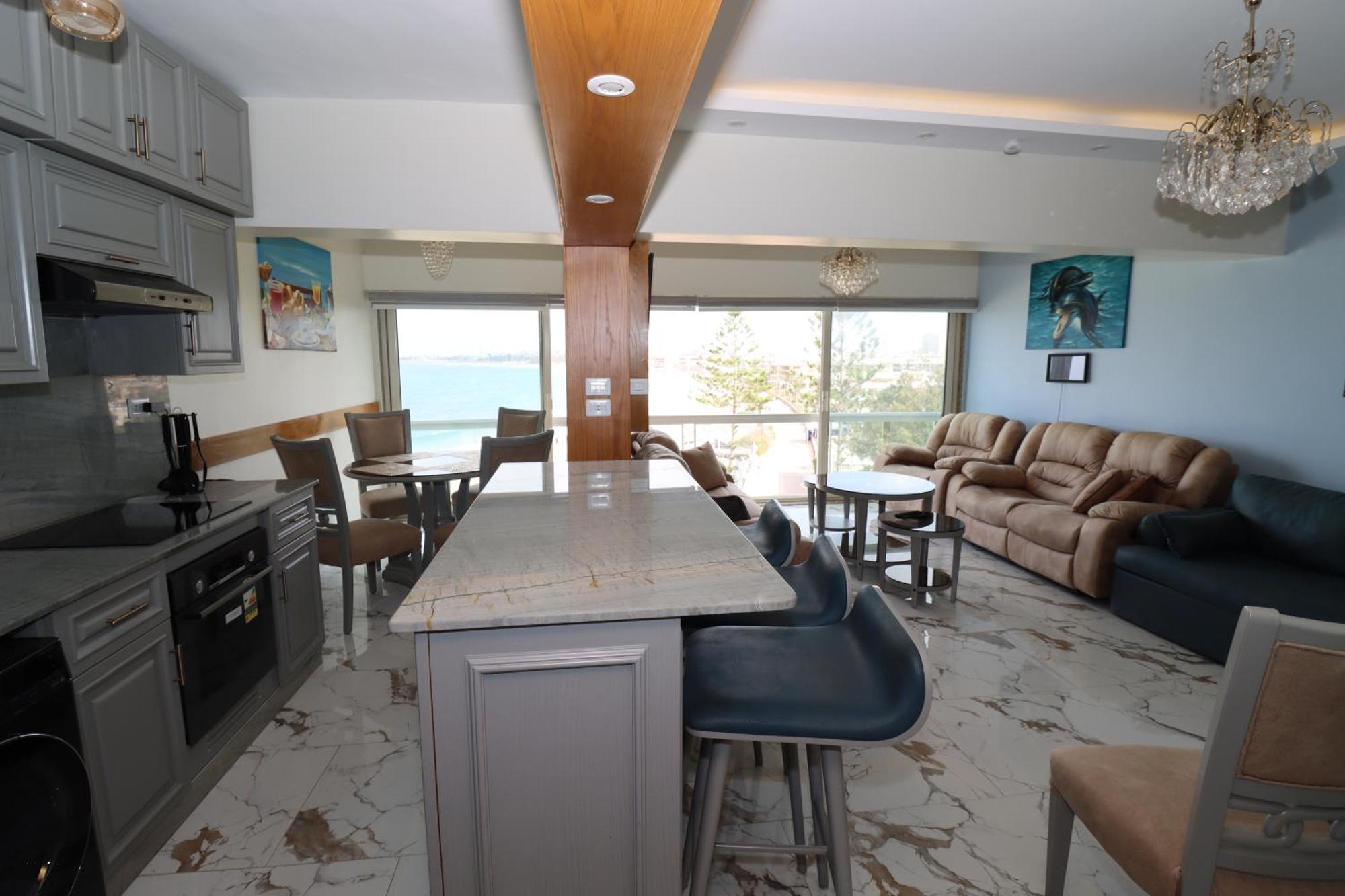 Beach Luxury Mamoura Private Beach อเล็กซานเดรีย ภายนอก รูปภาพ